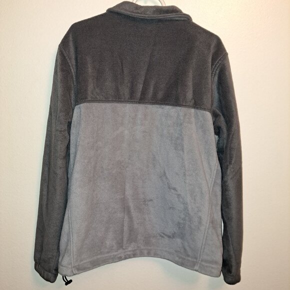 Columbia Men's 2-Tone Gray Fleece Soft Full Zip Up Jacket Size Large - Picture 5 of 9